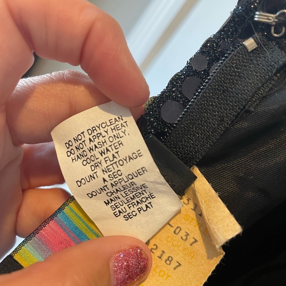 Flirtations black dress size 5/6 - Picture 9 of 9